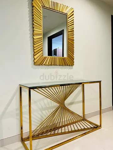 Console table and A mirror