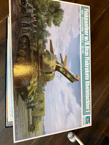 1/35 scale model Flakrakete Panther rocket tank trumpeter