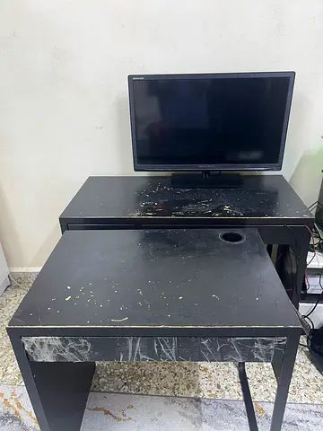 2 ikea desk table