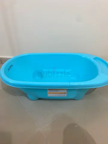 Juniors Light Blue Plastic Baby Bath Tub - Good Condition