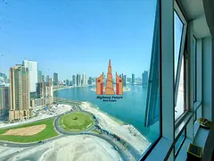 Sea view 2bhk in beach tower 1 khan area with all free facilities and parking
