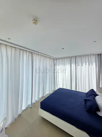 Beautiful White floor-to-ceiling bedroom curtains - light-filtering. Barely used.