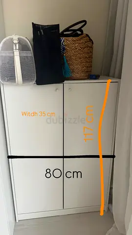 White Two-Door Storage Cabinet