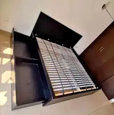 Ikea king size bed with mattress and storage drawers