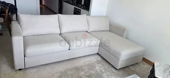 Ikea eskilstuna L shape sofa bed with mattress
