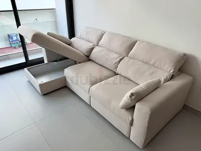 Great Condition IKEA Eskilstuna L Shape Sofa Bed Beige