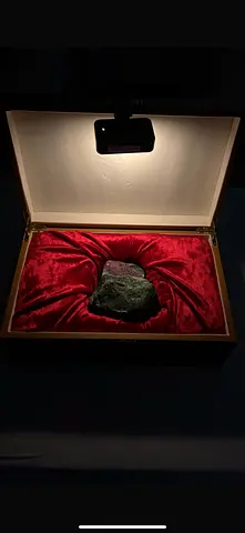 Natural Ruby  with mother rock (  tested in Dubai municipality laboratory