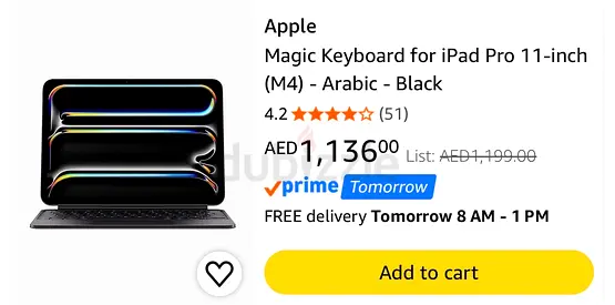 Apple Magic Keyboard for Ipad Pro 11 (M4/M5) Black