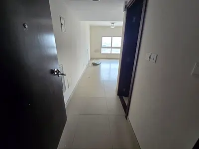 1BR + Living in Al Qasimia Al Mahatta, master bedroom, 2 bathrooms & free AC. Second tenant, clean apartment. AED 38K, 4 or 6 cheques.
