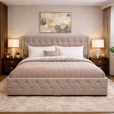 Brand new beige colour 200*200 super king size bed