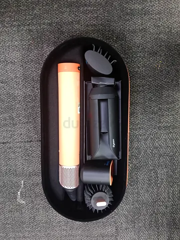 Dyson-style cordless hair dryer with attachments - Co-anda2X. Hs09 Ceramic Apricot