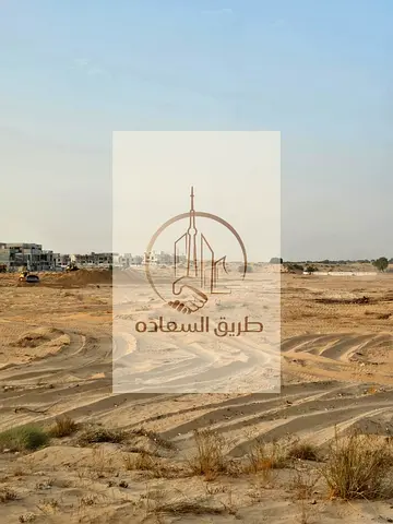 Residential Plot for Sale in Al Hoshi, Sharjah. Plot size: 2,768 sq. ft., located on a wide 24-meter road.