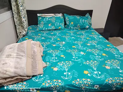 Double bed with mattress