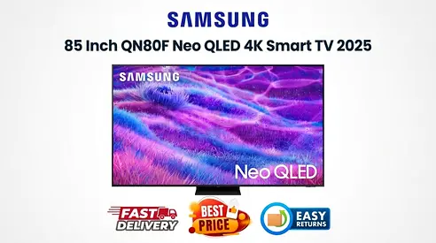 Samsung 85 Inch Smart TV - Neo QLED QN80F 2025 - New, 1 YEAR WARRANTY, FREE DELIVERY