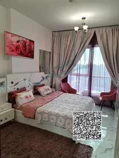 Super Deluxe 1-Bedroom Apartment for Monthly Rent in Al Waha Tower 1, Ajman | Electricity, Water & I