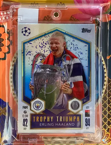 Topps Trophy Triumph Erling Haaland Football Trading Card (Sleeved)