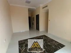 One-bedroom apartment with a living room for annual rent in Al Alia, Ajman. Features a balcony, cent