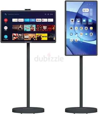 Powerology 32-Inch Portable Smart Screen – A Battery-Powered All-in-One with Android 13, 13MP Camera