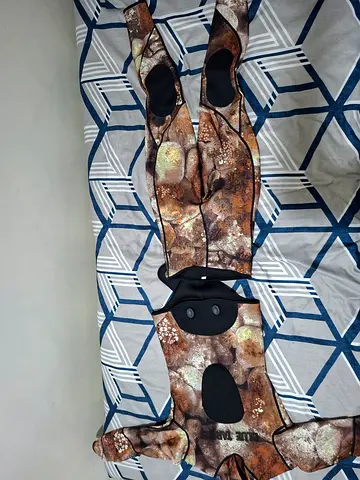Men's full-body camouflage wetsuit for diving/spearfishing 5mm - size S-M