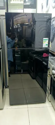 Black Daewoo Double Door Refrigerator - Good Working Condition working fre home delivery