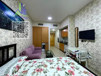 Furnished studio for monthly rent in Al Hamidiya area, opposite the courthouse and near Ajman University.