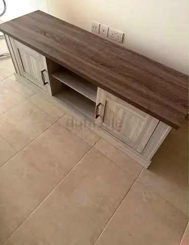 Wooden TV Unit / Entertainment Cabinet - Light Oak Finish