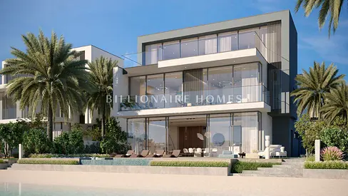 Open beach front villa | sunset view