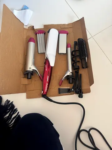 BaByliss Multi Hair Styler with Curling & Crimping Attachments - Used
