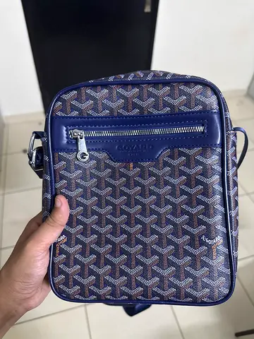Goyard messenger bag blue