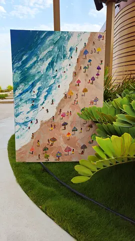 Impasto Beach Painting / Wall Decor/ Original Handmade Painting