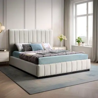 Brand New Beige colour super king size bed
200*200