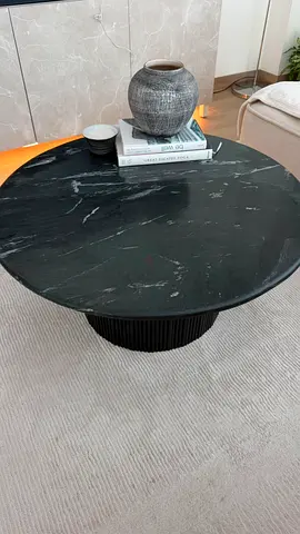 Stone black coffee table