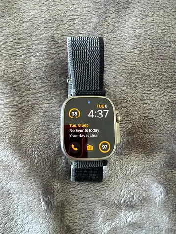 Apple Watch Ultra 2 - style smartwatch with nylon sport band - good condition