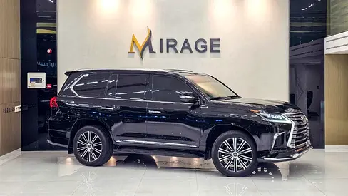 LEXUS - LX 570 - 25 EDITION -  2021 MODEL - GCC SPECS - 70,000 KM - BLACK / TAN
