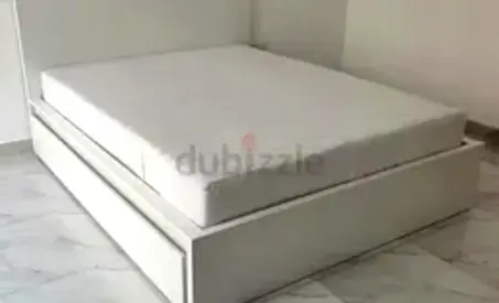 Ikea king size bed with mattress and storage drawers