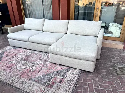 Top end Quality crate and barrel lounge deep L shape sofa