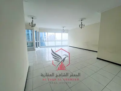 ثلاث غرف وصالة | مع غرفة خادمة | المجاز 2 | تكييف مجانا | باركن مجانا | مسبح وشهر مجانا | مساحات واسعة | بلكونة باطلالة بحرية | قريبة من الكورنيش