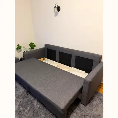 Grey 3-seater sofa bed - good condition