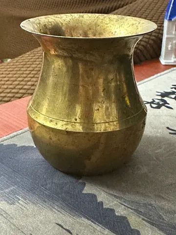 Brass Decorative Vintage Water Pitcher/Vase - Solid Metal