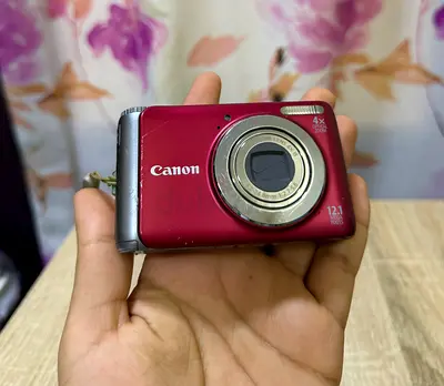 Canon PowerShot A3100 IS Compact Point & Shoot Camera - Red (Used)