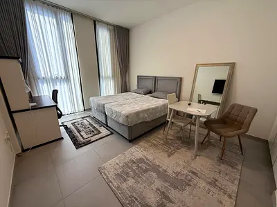 Fully Furnished Studio Apt premium community Aljada 49k rent With All Facilities Gym Pool Parking Kids play area