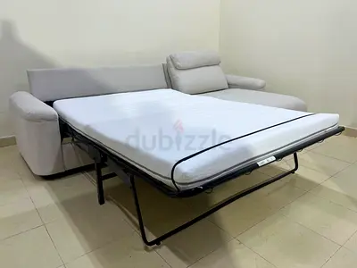 Ikea L shape sofa bed with mattress