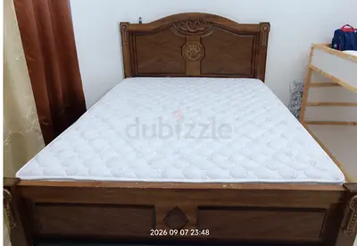 Super king bed with mattress for sale