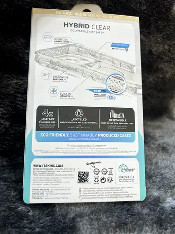 Hybrid Clear Protective Phone Case (new in packaging)