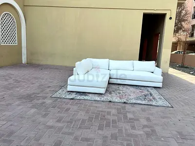 West Elm L shape Sofa Beige