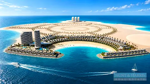 Luxury Furnished 3BR Villa for Rent, Private Beach, Marjan Island