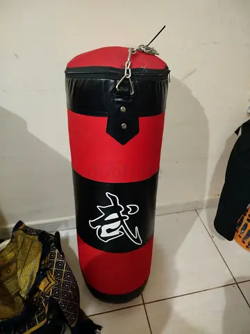 Red & Black Heavy Punching Bag - Good Condition