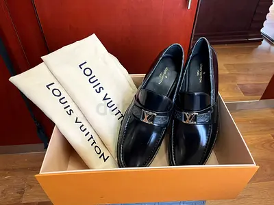 Original Louis Vuitton Major Loafers with Box and Dust Bag