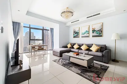 Ultra-Luxury 2BR Residence | Full Burj Khalifa View | High Floor | Paramount Hotel Midtown | Private Balcony & 64th-Floor Infinity Pool