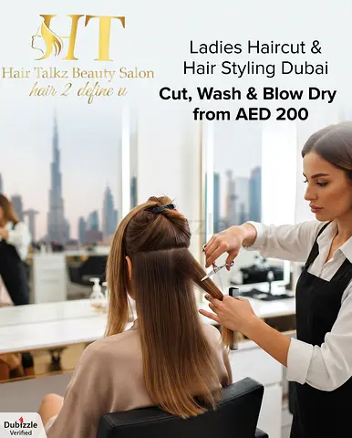 Ladies Haircut & Hair Styling Dubai | Cut, Wash & Blow Dry from AED 200